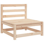 2-tlg. Garten-Lounge-Set mit Kissen Massivholz Kiefer