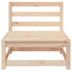 2-tlg. Garten-Lounge-Set mit Kissen Massivholz Kiefer