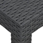 2-tlg. Garten-Lounge-Set mit Kissen PP Rattan Anthrazit