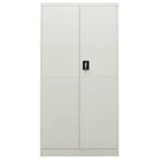 Schließfachschrank Hellgrau 90x40x180 cm Stahl