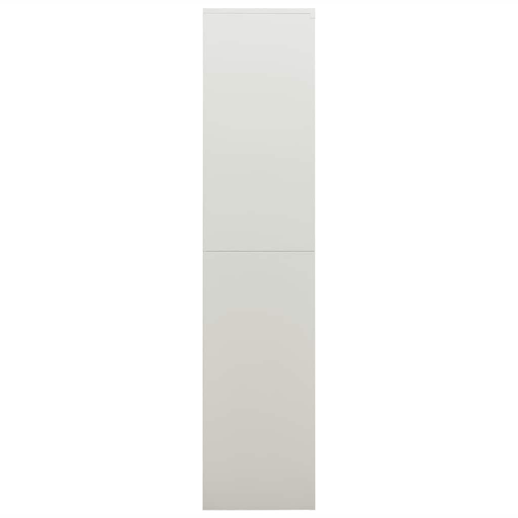 Schließfachschrank Hellgrau 90x40x180 cm Stahl