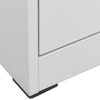 Aktenschrank Hellgrau 46x62x72,5 cm Stahl
