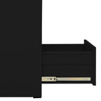 Aktenschrank Schwarz 46x62x102,5 cm Stahl