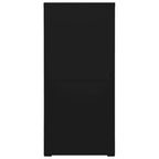 Aktenschrank Schwarz 46x62x133 cm Stahl