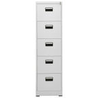 Aktenschrank Hellgrau 46x62x164 cm Stahl