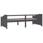 Tagesbett 3-Sitzer Dunkelgrau Massivholz Kiefer 90x200 cm