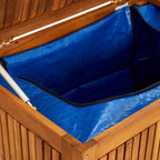 Garten-Aufbewahrungsbox 150x80x75 cm Massivholz Akazie