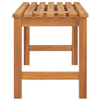 Gartenbank 114 cm Massivholz Teak