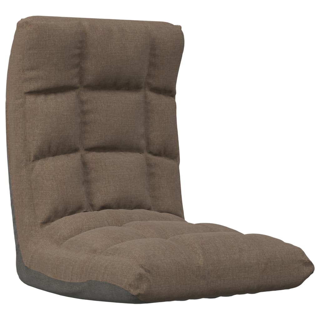 Bodenstuhl Faltbar Taupe Stoff