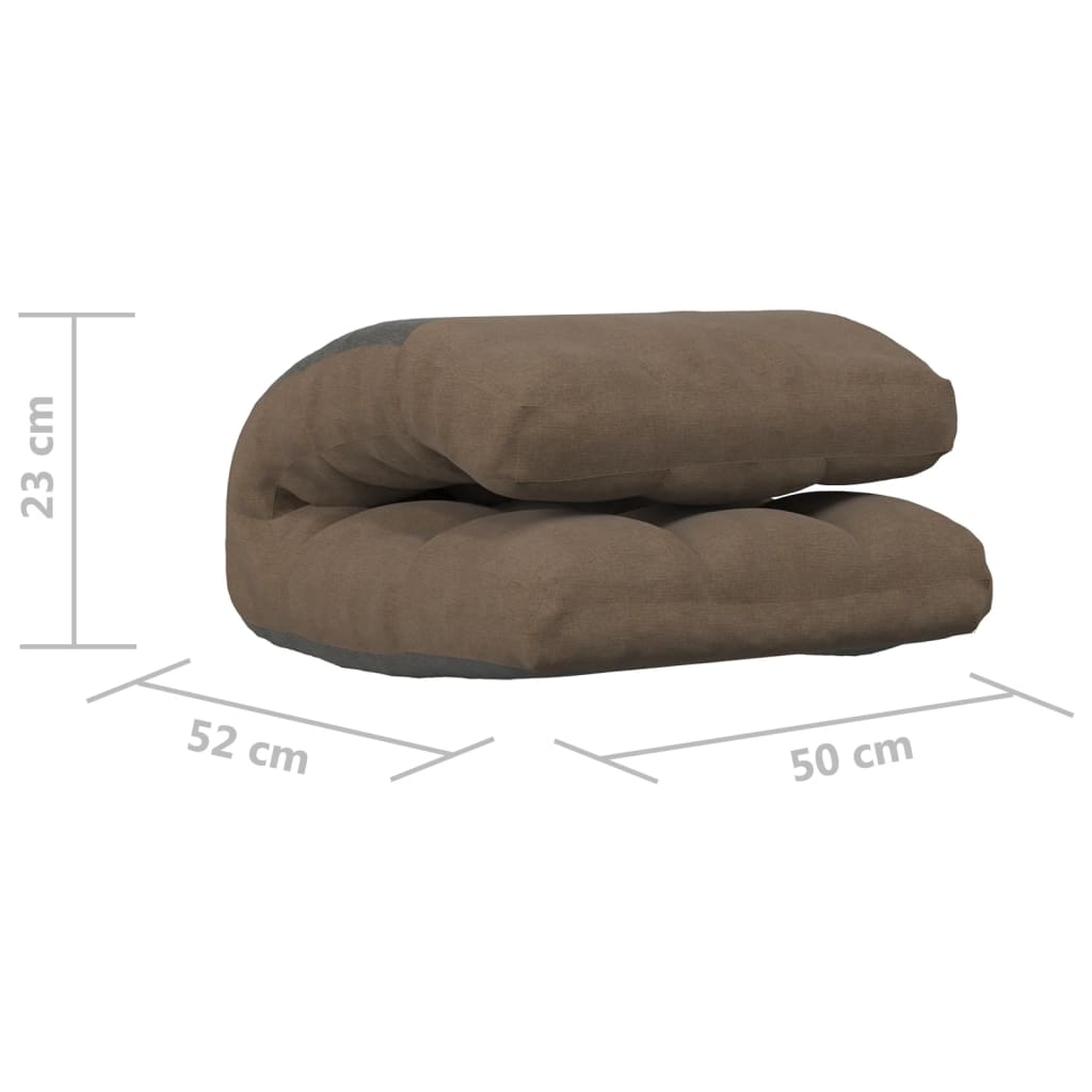 Bodenstuhl Faltbar Taupe Stoff