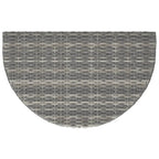 Gartentisch Grau 80x50x75 cm Poly Rattan