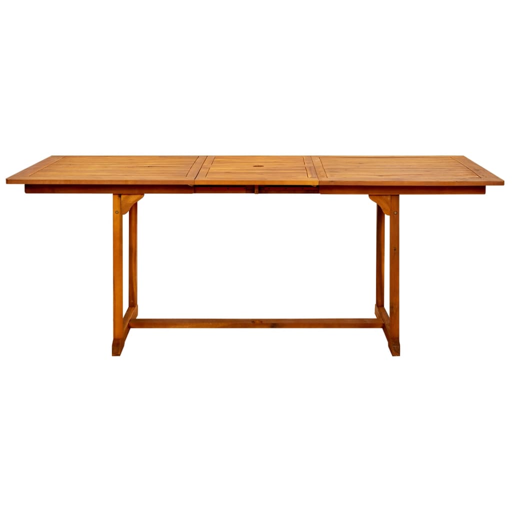 Garten-Esstisch (150-200)x100x75 cm Massivholz Akazie
