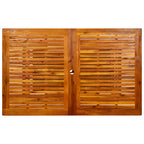 Garten-Esstisch (160-240)x100x75 cm Massivholz Akazie