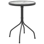 Gartentisch Ø50x71 cm Stahl Anthrazit