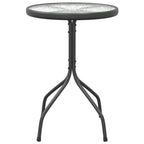 Gartentisch Ø50x71 cm Stahl Anthrazit