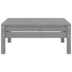 Gartenhocker Grau Massivholz Kiefer