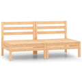 Garten-Mittelsofas 2 Stk. Massivholz Kiefer