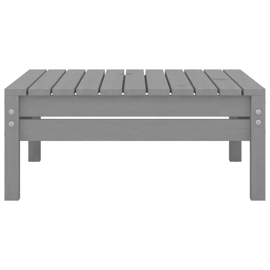 4-tlg. Garten-Lounge-Set Massivholz Kiefer Grau