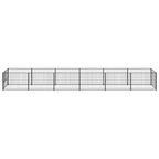 Hundezwinger Schwarz 6 m² Stahl