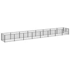 Hundezwinger Schwarz 8 m² Stahl