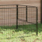 Hundezwinger Schwarz 9 m² Stahl