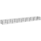 Hundezwinger Schwarz 9 m² Stahl