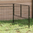 Hundezwinger Schwarz 10 m² Stahl