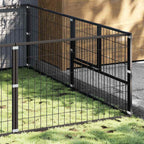 Hundezwinger Schwarz 8 m² Stahl