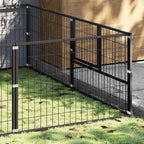 Hundezwinger Schwarz 12 m² Stahl