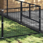 Hundezwinger Schwarz 21 m² Stahl