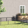 Hundezwinger Schwarz 27 m² Stahl
