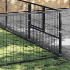 Hundezwinger Schwarz 36 m² Stahl