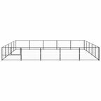 Hundezwinger Schwarz 25 m² Stahl