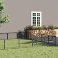 Hundezwinger Schwarz 40 m² Stahl