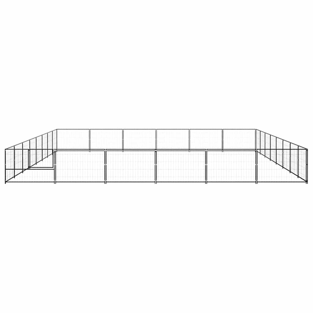 Hundezwinger Schwarz 48 m² Stahl