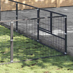 Hundezwinger Schwarz 60 m² Stahl