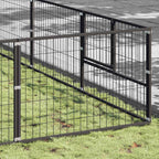 Hundezwinger Schwarz 72 m² Stahl
