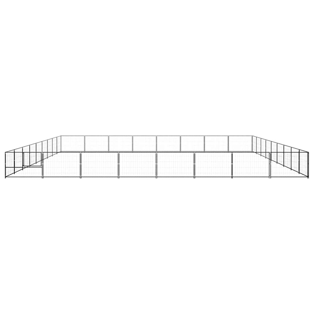 Hundezwinger Schwarz 72 m² Stahl