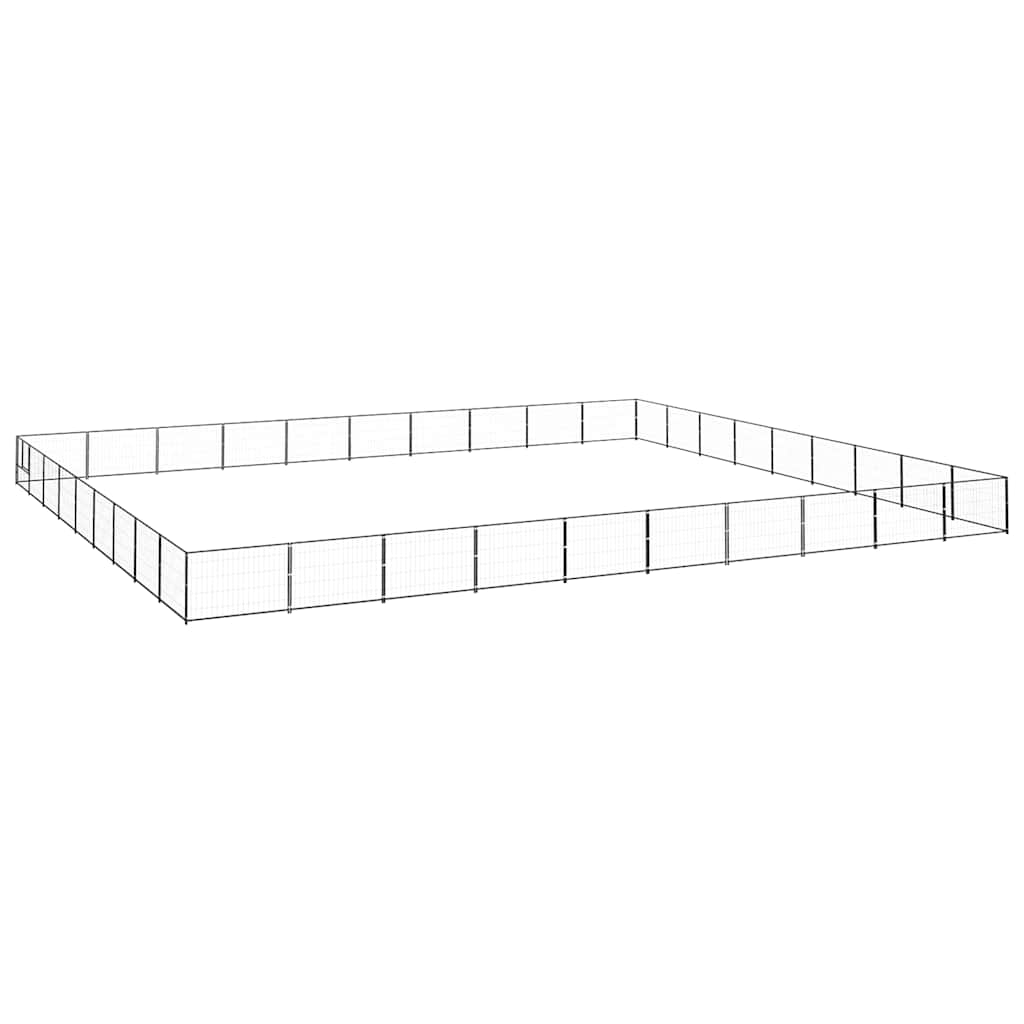 Hundezwinger Schwarz 90 m² Stahl