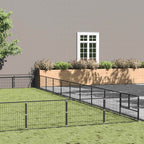 Hundezwinger Schwarz 100 m² Stahl
