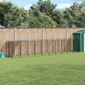 Hundezwinger Schwarz 6,05 m² Stahl