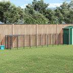 Hundezwinger Schwarz 6,05 m² Stahl