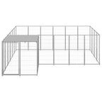 Hundezwinger Silbern 8,47 m² Stahl