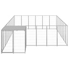 Hundezwinger Silbern 15,73 m² Stahl