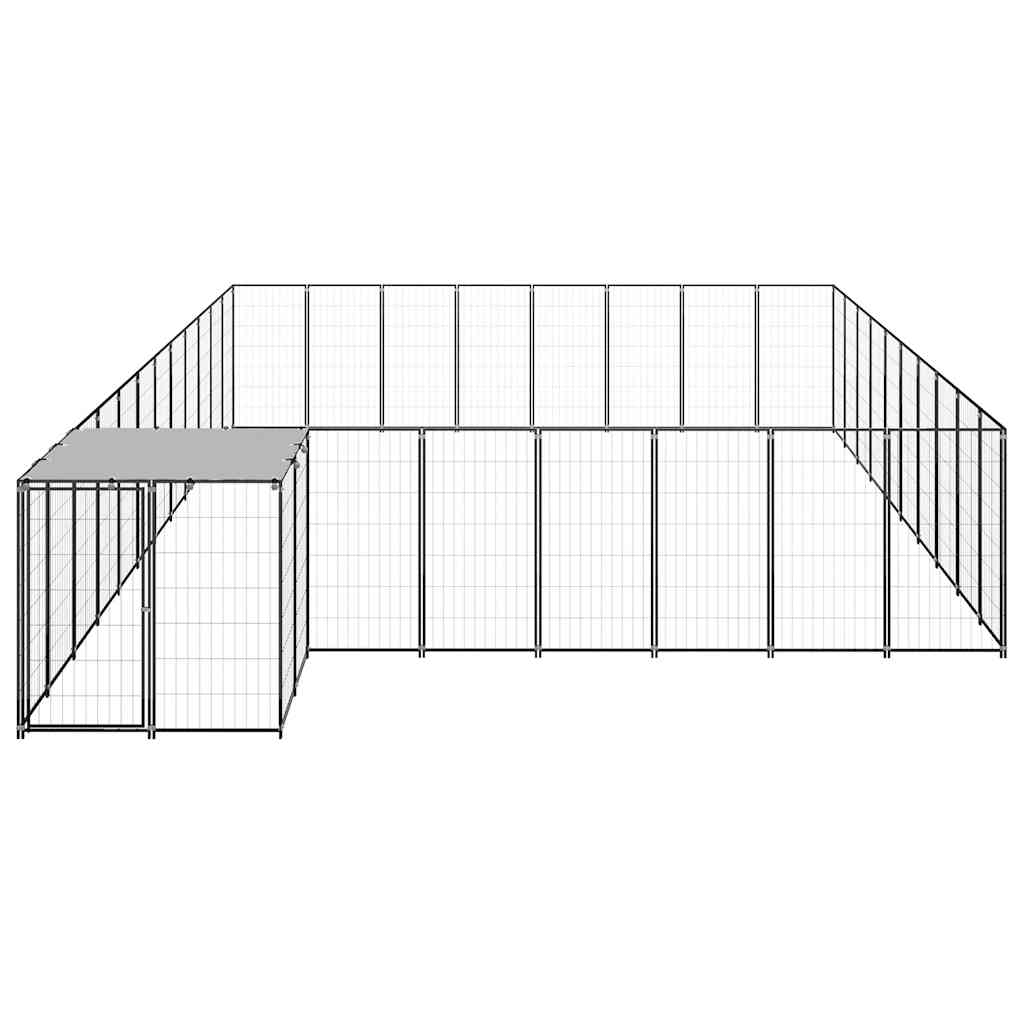 Hundezwinger Schwarz 25,41 m² Stahl