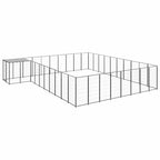 Hundezwinger Schwarz 25,41 m² Stahl