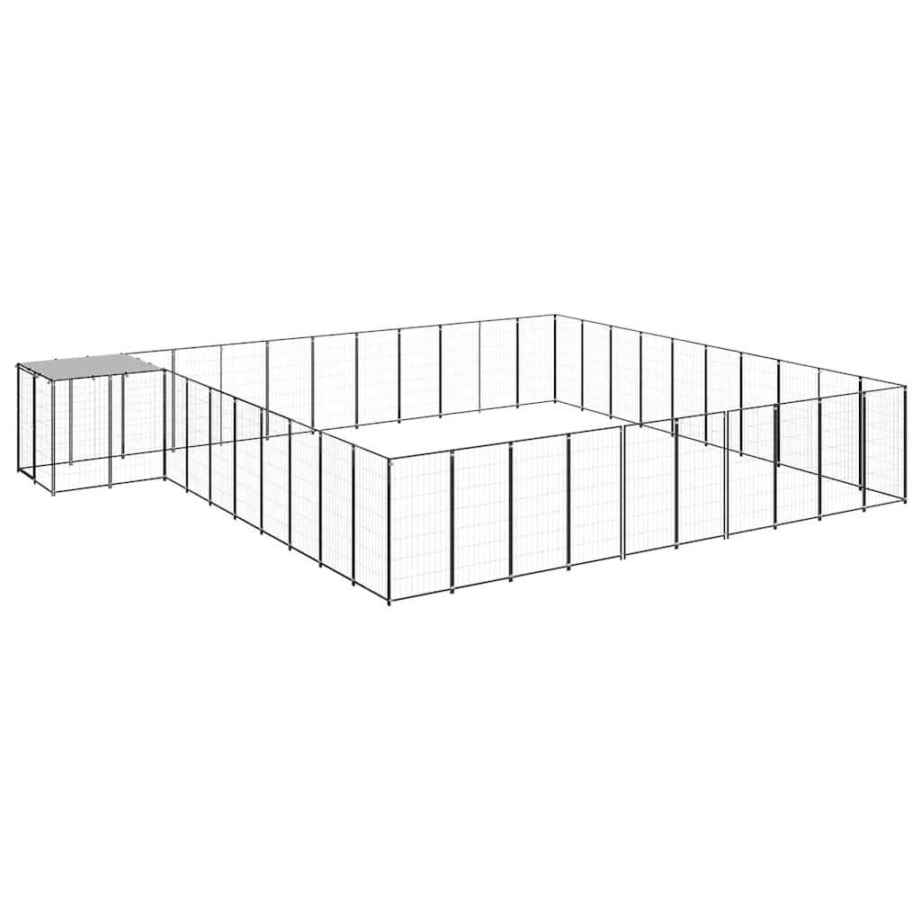 Hundezwinger Schwarz 31,46 m² Stahl