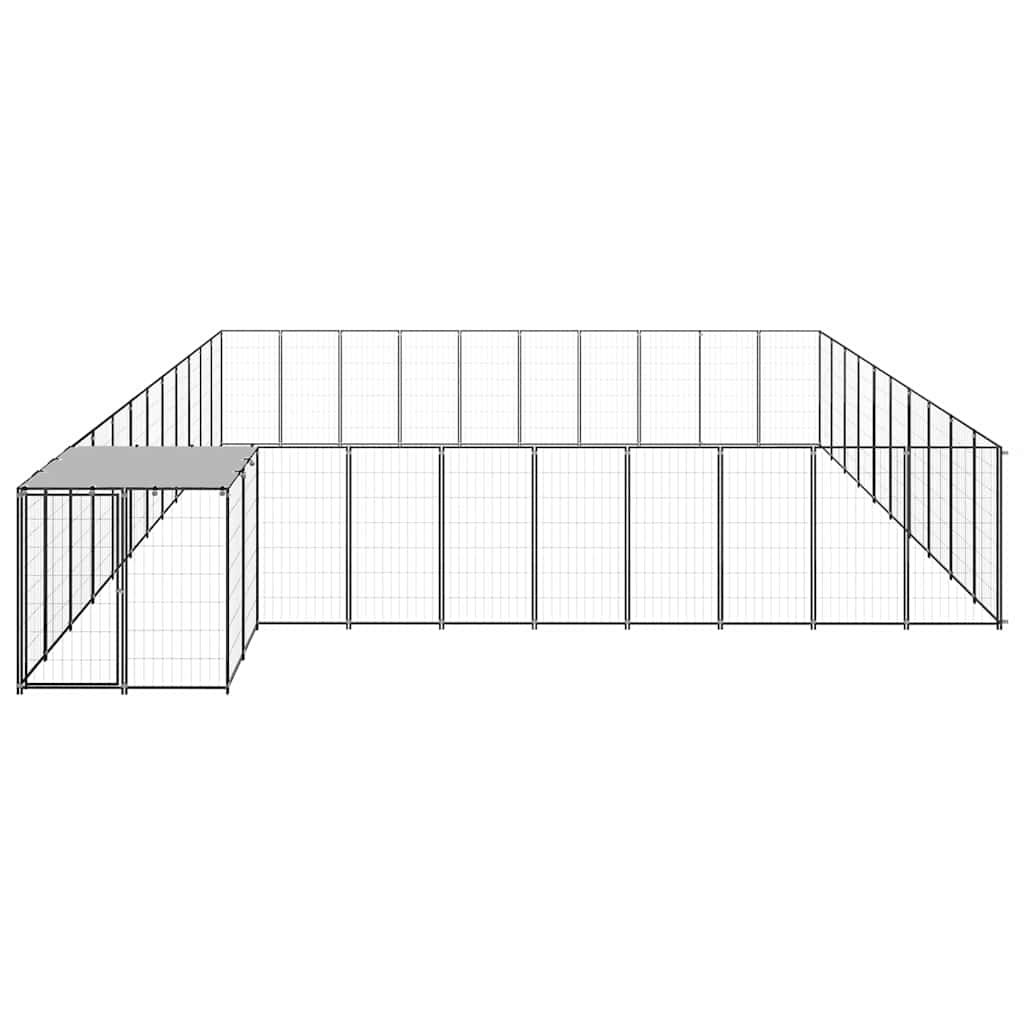 Hundezwinger Schwarz 31,46 m² Stahl