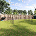 Hundezwinger Schwarz 31,46 m² Stahl
