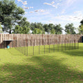 Hundezwinger Schwarz 37,51 m² Stahl